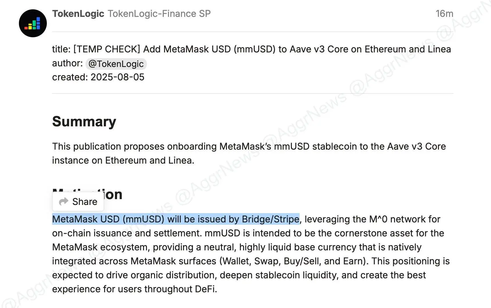 MetaMask与Stripe拟推稳定币mmUSD 基于M^0网络尚未获官方确认