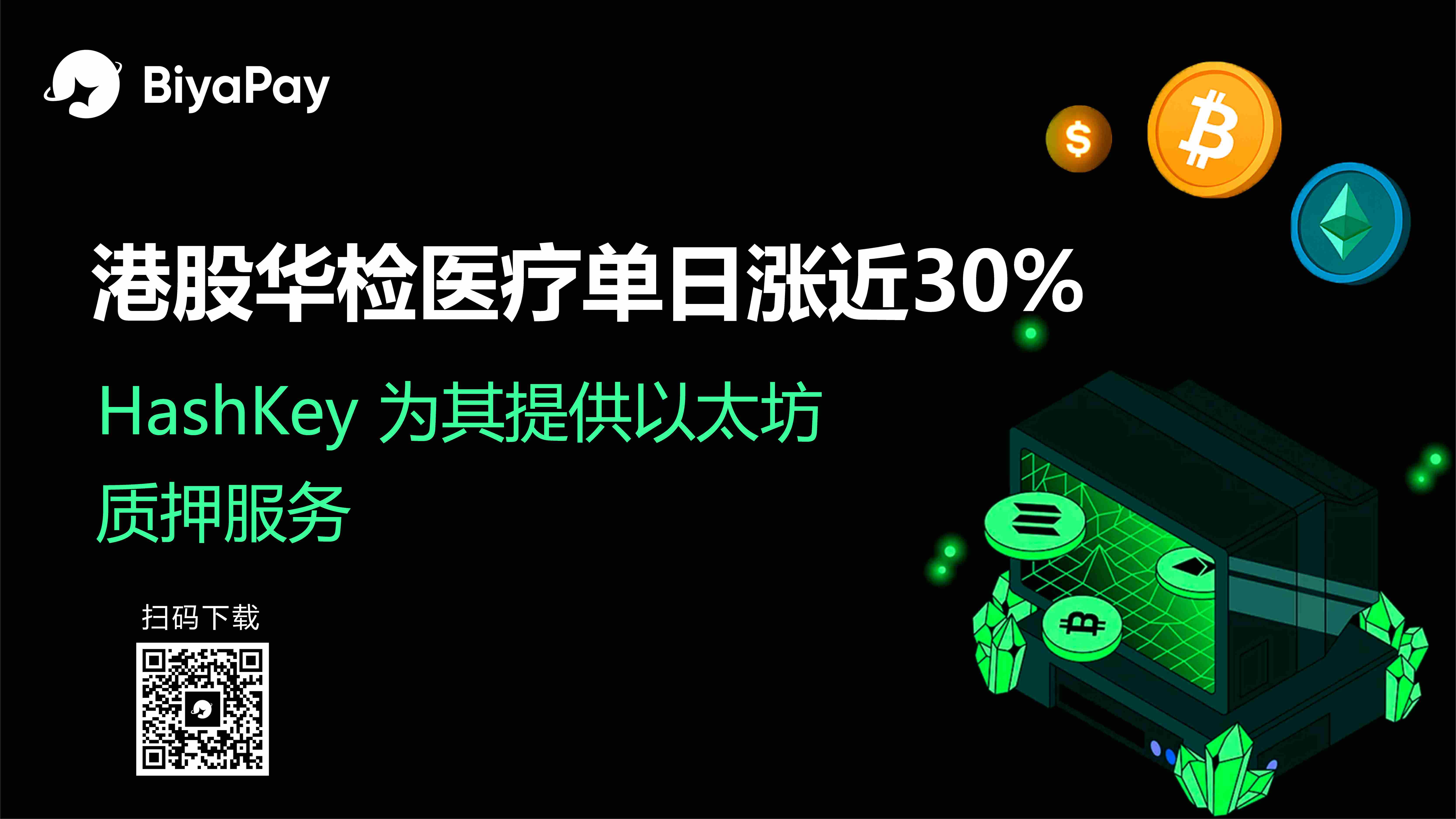 HashKey Cloud与华检医疗达成战略合作 以太坊质押服务推动资产管理创新