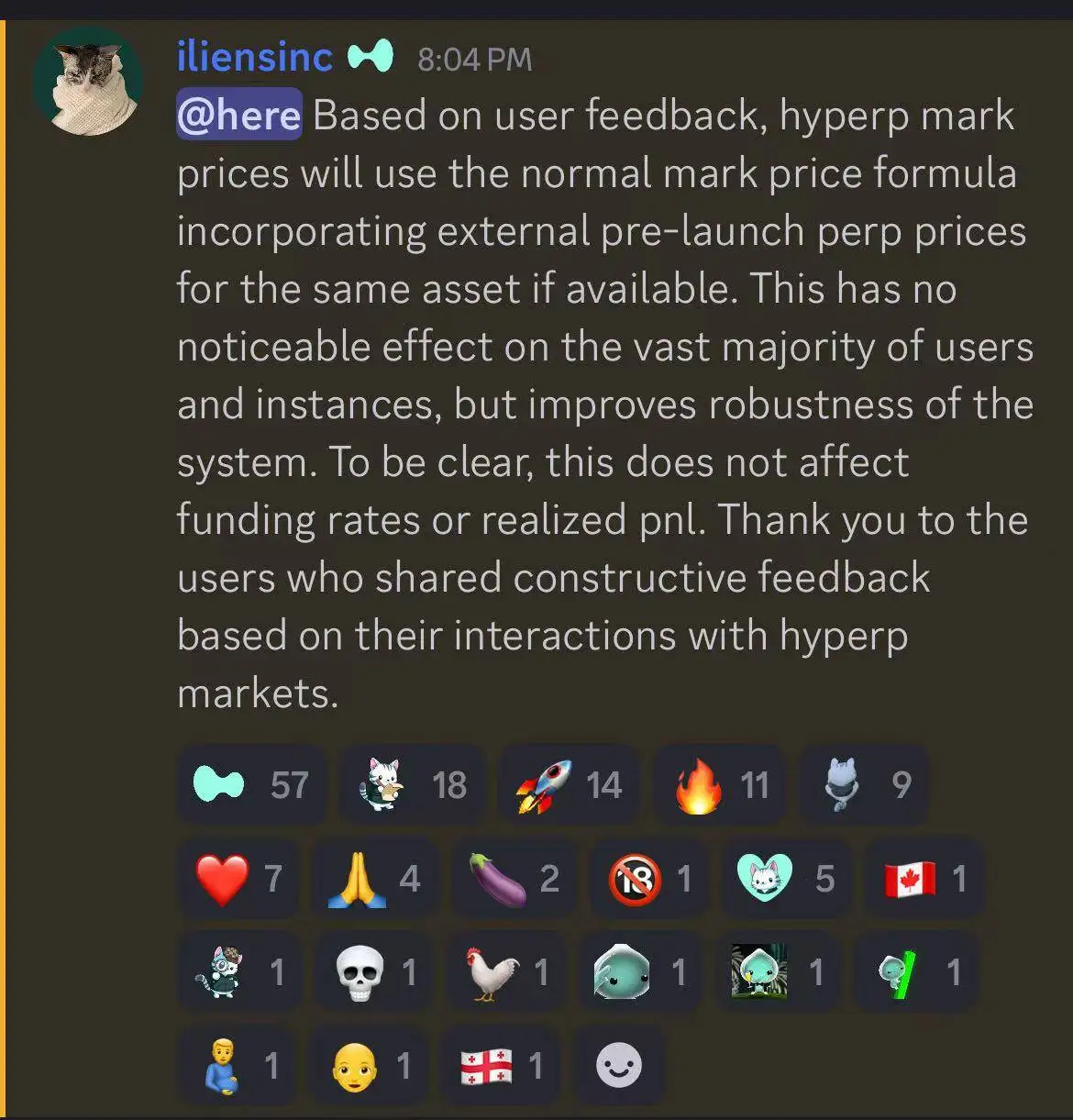 Hyperliquid调整合约标记价格机制提升系统稳定性