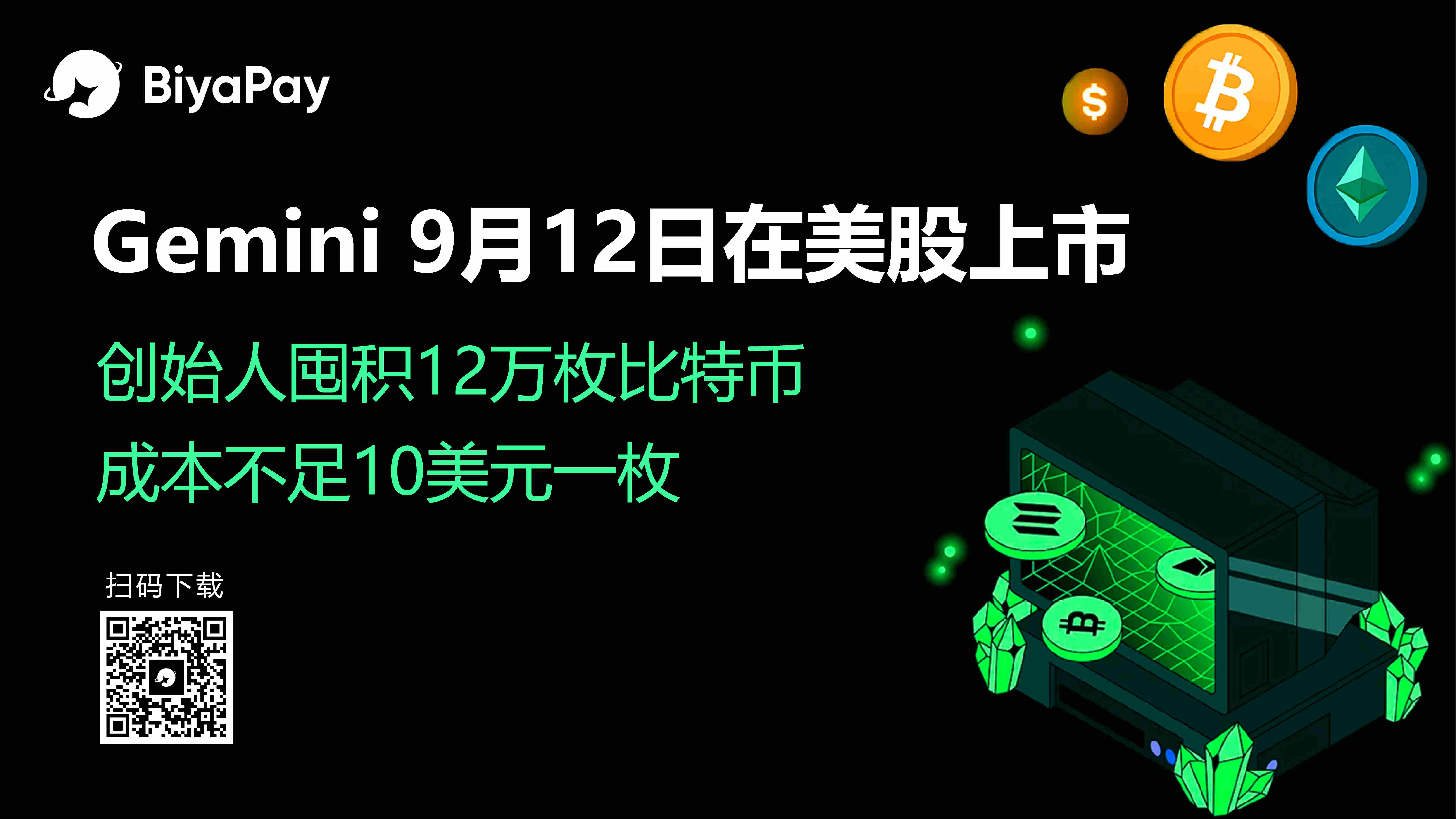 加密货币交易所Gemini计划2025年纳斯达克上市 估值达22.2亿美元