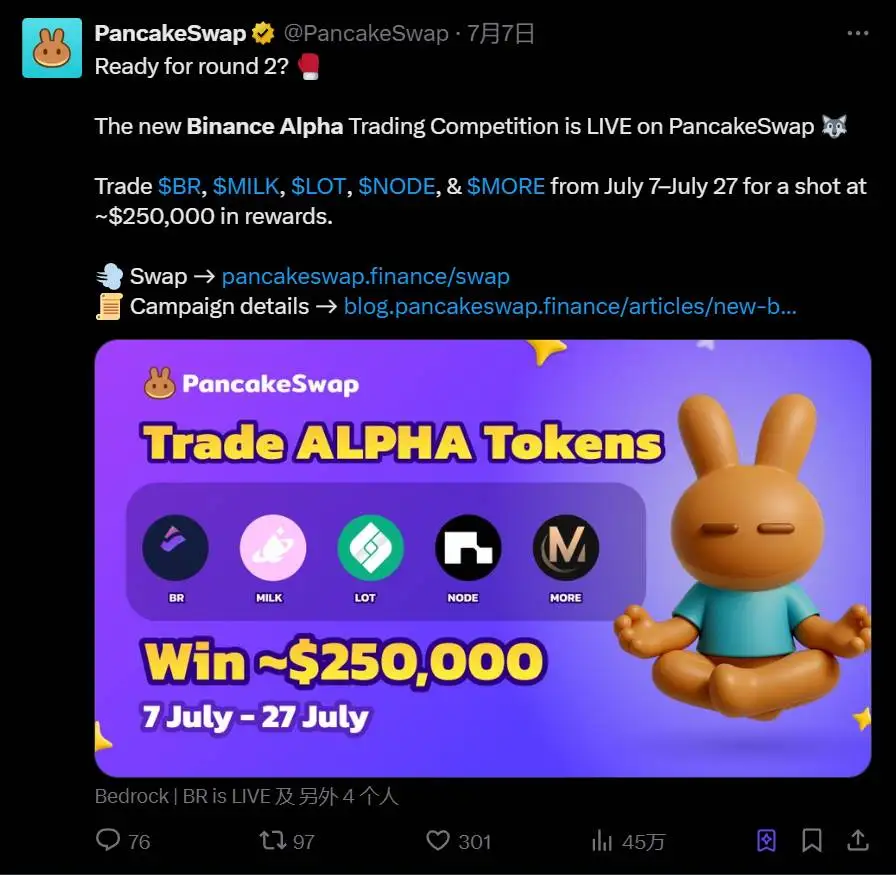 PancakeSwap交易竞赛被曝获奖钱包异常关联 League of Traders质疑随机抽取机制真实性